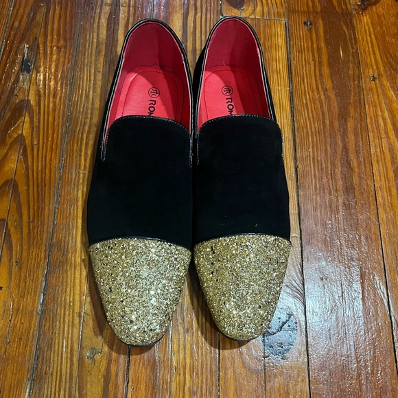 Men’s ROMARIO Dress Shoes, Gold, Size 9 1/2 - Picture 4 of 9